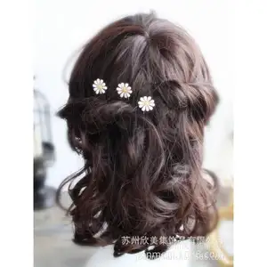 HY 2312 J107 Bridal headwear small daisies Children's hair accessories flower children's fork Bridesmaids manufacturers wholesal