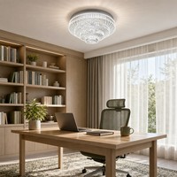 Plafonnier 330 mm, style luxueux, prix abordable, luminaire encastré à 4 niveaux en cristal, hauteur scintillante pour chambre et bureau