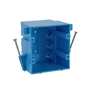 Conception personnalisée boîte de couverture de prise électrique avec boîte en plastique sortie en plastique petite boîte de jonction électrique