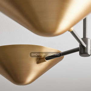 Cổ Điển Đèn Chùm Đèn Công Nghiệp Treo Lịch Thi Đấu Ánh Sáng Mặt Dây Chuyền Vàng Đồng Kim Loại Loft Brass Trần Đèn - Product Image 3