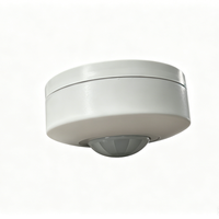Détecteur de mouvement PIR SanJin 360 à fixation plafond 110-240V Max 1200W, détection 6m, luminosité et temps réglables pour éclairage automatique