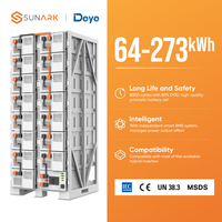 Système de stockage d'énergie solaire industriel et commercial 30KW 100KW 125KW, batterie LiFePO4, kit complet de système d'énergie solaire hybride BESS