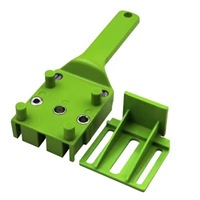 Gabarit de perçage rapide pour chevilles en bois, en plastique ABS, système de gabarit de poche portable, perforateur de trous pour forets de 6/8/10 mm pour joints à chevilles en menuiserie