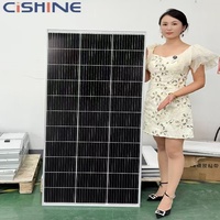 Panneau solaire monocristallin Cishine petit format 12V 24V 36V personnalisé 50W 100W 150W 200W 250W 300W pas cher