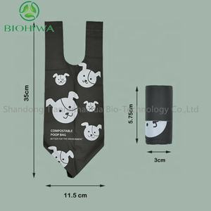 애완 동물 배설물 9x13 "친환경 바이오 분해성 개 옥수수 전분 퇴비성 생분해 성 똥 가방 - Product Image 3