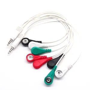 Hot Selling 4 In 1 3.5Mm 4 Pole Audio Plug Naar Vier 4.0Mm Elektrode Vrouwelijke Gesp Kabel Therapie Draad Kabel