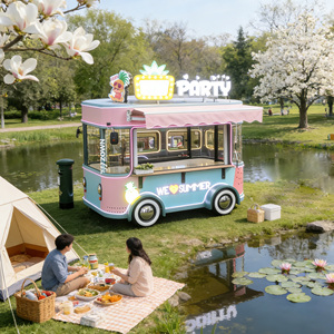 Factory Direct Design Mobile Food Cart Waterproof Outdoor Concession Food Cart - Product Image 1