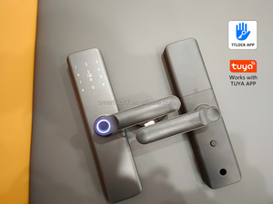 Produits pour la maison intelligente, <span class=keywords><strong>serrure</strong></span> de <span class=keywords><strong>porte</strong></span> électronique, poignée de <span class=keywords><strong>porte</strong></span> en verre intelligente Tuya pour application, <span class=keywords><strong>serrure</strong></span> numérique sans clé à empreintes digitales - Product Image 2