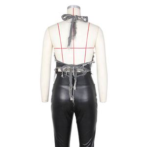 Jeans strappati canottiera Casual da donna Sexy con capezza elegante gilet di Jeans in Denim <span class=keywords><strong>Clubwear</strong></span> - Product Image 6