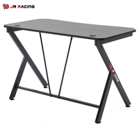 Table d'ordinateur de bureau de PC de bureau de jeu de cadre en acier noir de café Internet