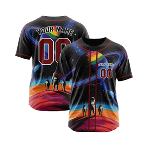 Tontons Factory Impresión por sublimación personalizada Camisetas de béisbol y softbol Uniformes de camiseta transpirables y de talla grande - Product Image 2