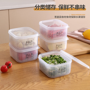 Food Storage Container Rectangle Clip On Lid Keep It Fresh Kitchen Organizer For Vegetables Meat Fruits - Product Image 3