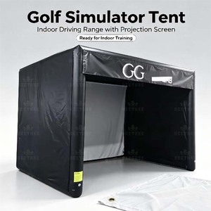 Enceinte de simulation de golf gonflable hermétique personnalisée avec écran de projection pour entraînement intérieur et extérieur - Product Image 3