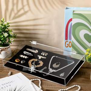 ตู้โชว์เครื่องประดับอะคริลิกรักษาความปลอดภัยแบบล็อคโปร่งใสผลิตตามสั่ง - Product Image 4