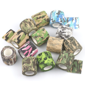 YOUNGSON 5cmx4.5m (2''x5yard) Venda Cohesiva Elástica de Camuflaje Fácil de Rasgar, Envoltura para Dedos, Cinta Deportiva Hipoalergénica Amigable con la Piel - Product Image 2