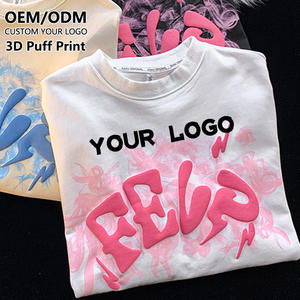 T-shirt basique vierge personnalisé de qualité supérieure en coton 190 g/m² – Vente en gros unisexe – Fabricant OEM ODM – Impression 3D en relief - Product Image 1