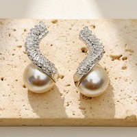 Boucles d'oreilles en spirale haut de gamme en laiton, accessoires de mode