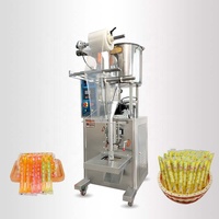 Machine de remplissage et scellage automatique, appareil vertical en gelée, glace, nouée, miel, lait, bâtonnets, emballage de liquide, ml