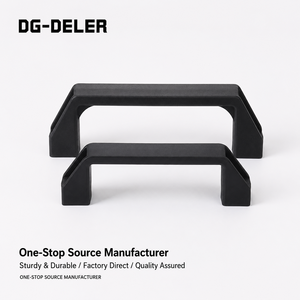 LS522 Matt <strong>Black</strong> PVC 120mm Industrial Furniture Handle for <strong>Doors</strong> &amp; Cabinets - Product Image 2