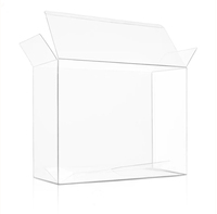Boîte de protection rectangulaire transparente en PET de haute qualité de 4 pouces, en matériaux recyclés, protection UV, pour jouets, marque personnalisée, épaisseur 0,5 mm