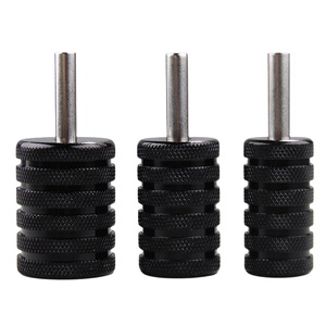 Empuñadura de Aluminio para Tatuajes de 25 mm, 30 mm, 35 mm, Empuñadura de Cartucho Negra Engrosada para Máquina de Tatuar, Suministros Profesionales para Estudio de PMU - Product Image 1