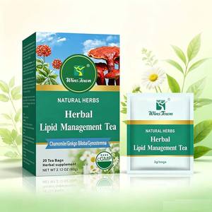 Thé <span class=keywords><strong>à</strong></span> <span class=keywords><strong>base</strong></span> <span class=keywords><strong>de</strong></span> plantes naturelles Wins Town pour la gestion lipidique, avec des ingrédients botaniques soigneusement sélectionnés, pour un soutien quotidien au bien-être - Product Image 1