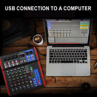 Console de mixage DJ professionnelle TNH SI-4U 4 canaux pour scène, avec 99 effets DSP, écran numérique, MP3 et Bluetooth
