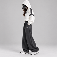 Ensemble de sweat-shirts pour femmes sur mesure, style streetwear oversize, ensemble jogging deux pièces, fabricant de vêtements à étiquette privée OEM