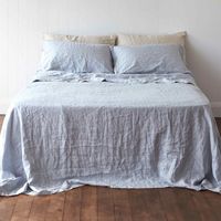 Fournisseurs de linge de lit en lin français lavé à la pierre de haute qualité, 100% lin français biologique pur