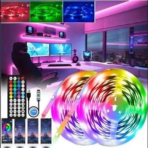 Bande lumineuse <span class=keywords><strong>LED</strong></span> RVB 5050 <span class=keywords><strong>LED</strong></span> Smart APP Control pour <span class=keywords><strong>TV</strong></span> Backlight Christmas Party Home Decor Lighting Ribbon pour chambre - Product Image 2