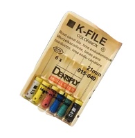 Fichiers endodontiques K YP WK Dental Endo, en acier inoxydable, pour utilisation manuelle, instrument dentaire pour cathétérisme, 25 mm, 21 mm