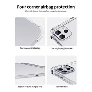 IPadケース用iPad10th Gen 12.9 4th 5th 6th Air 4th 5th 10.9 Pro 11 <span class=keywords><strong>2nd</strong></span> 3rd 4th iPad 10.2 with Pen Slot TPU Transparent Cover - Product Image 4