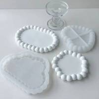 Candyer Wholesale DIY Coaster Tray 6 Bubble Silicone Mold Small Large Epoxy Resin Craft Packaging Bag