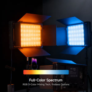 LEDU600 RGB-vullicht 600 <span class=keywords><strong>LED</strong></span>-kralen Draagbaar Lichtgewicht Volledig kleurenspectrum Verstelbaar voor buitenfotografie Veldopnamen - Product Image 4