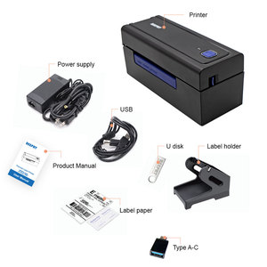 เครื่องพิมพ์ฉลากความร้อน IPRT&BEEPRT ขนาด 4x6 นิ้ว 4 นิ้ว เครื่องพิมพ์สติกเกอร์บาร์โค้ดใบนำส่งสินค้าสำหรับ <span class=keywords><strong>Shopee</strong></span> - Product Image 6