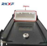 Panel Tombol Saklar Kontrol Regulator Jendela Mobil Depan RKXF Baru ABS+PA66 Hitam Pengganti OEM 84820-02111 RK-1109B1