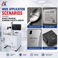 Graveur laser à fibre portable 30W pour acier inoxydable, machine de gravure de logos sur bijoux, marquage de plaques signalétiques, livraison rapide