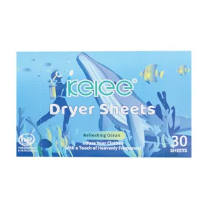 Fabric Softener Dryer Sheets Refreshing Ocean Infused Laundry Dryer Sheets Softener Sheet