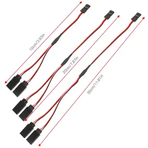 Grosir Pabrik Harga 20-100CM Y Gaya RC Ekstensi Servo Kawat Timah Tali Kabel untuk JR Futaba 100 300 500 Mm