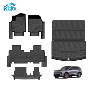 Tapis de sol de voiture imperméables en TPE de 3 mm d'épaisseur, ensemble complet de 5 pièces avec garantie d'un an, modèle KQD-8594/8595 pour Cadillac Vistiq - Product Image 2