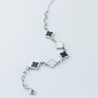 Pulsera de Trébol de Cuatro Hojas con Flor Clásica para Mujer, Chapada en Oro de 18K, Cadena Cubana de Acero Inoxidable, Resistente al Agua, ¡Gran Venta!