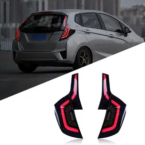 Задний светодиодный фонарь для HONDA FIT GK5 GK4, задний фонарь 2014-2019 года, светодиодный задний фонарь, парковочный свет, ходовые огни, фонари заднего хода