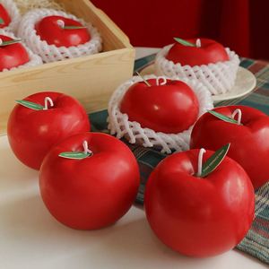 Bougie parfumée aux fruits en cire de soja, forme artistique moderne, boîte cadeau, décoration d'intérieur - Product Image 3