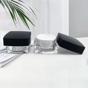 Sang Trọng Kem Mỹ Phẩm Lọ 5G 50G Vuông Trong Suốt Acrylic Nhựa 10Ml Nắp Cho Khuôn Mặt Kem Mắt Kem <span class=keywords><strong>5Ml</strong></span> Mặt Nạ Bao Bì - Product Image 1