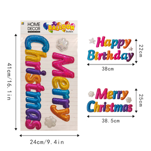 Vendita calda compleanno natale muro 3D Pop up adesivo <span class=keywords><strong>per</strong></span> la decorazione del partito - Product Image 2