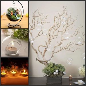 Globe suspendu <span class=keywords><strong>en</strong></span> <span class=keywords><strong>verre</strong></span> de terrarium, porte-bougie <span class=keywords><strong>à</strong></span> Air de plantes <span class=keywords><strong>à</strong></span> thé avec ficelle <span class=keywords><strong>pour</strong></span> décorations de mariage - Product Image 6