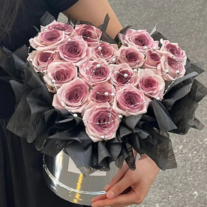 D80 Vente en gros Bouquet de fleurs éternelles en savon, 21 roses, en seau, boîte cadeau, longue durée de <span class=keywords><strong>vie</strong></span> - Product Image 6