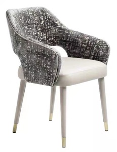 Ghế Nhà Hàng khách sạn đơn giản và sang trọng Bắc Âu thiết kế hiện đại ghế ăn Mô hình phòng kim loại Ghế giải trí - Product Image 2