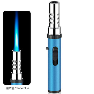 Métal Butane Coupe-Vent Droit Feu Cigare Barbecue Torche Briquets Jet <span class=keywords><strong>Flamme</strong></span> Briquet - Product Image 6