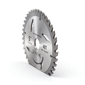 Lưỡi cưa tròn công nghiệp 5 inch 125mm 40 răng, đầu mạ cacbua, màu trắng, bền, cường độ cao, dùng cho chế biến gỗ, OEM - Product Image 3